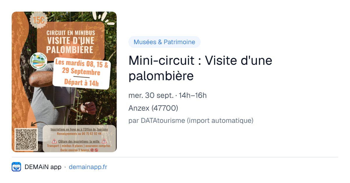 Mini-circuit : Visite d'une palombière — Anzex