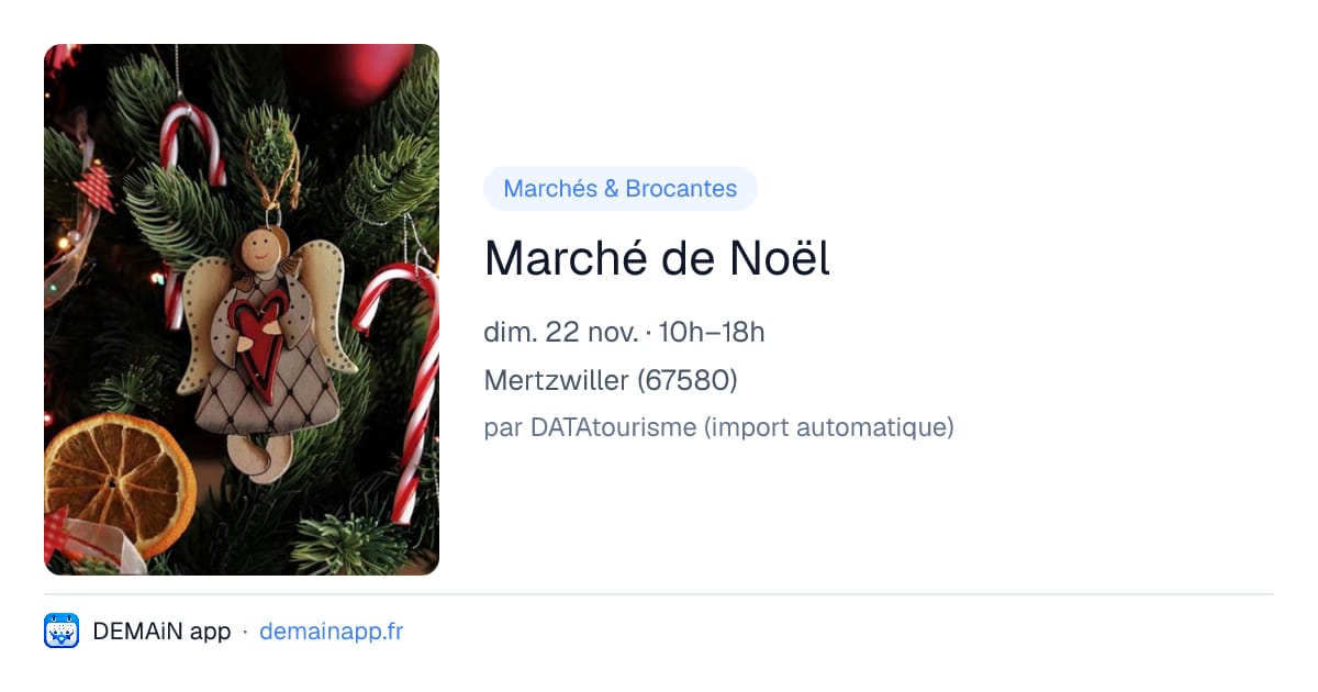 Marché de Noël — Mertzwiller