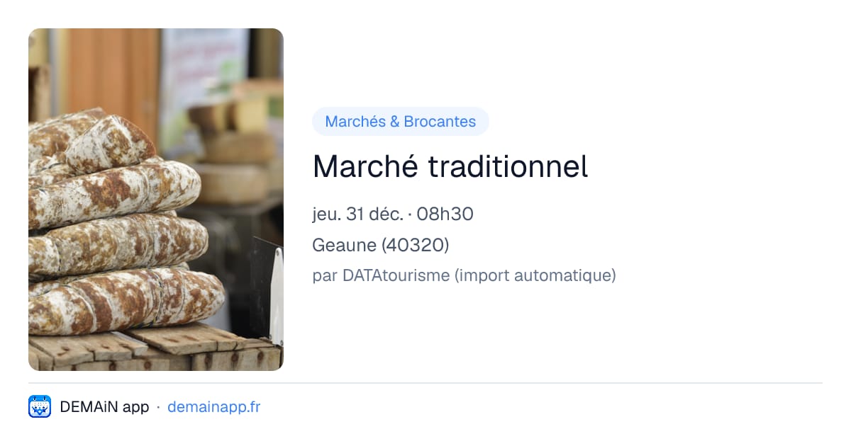 Marché traditionnel — Geaune