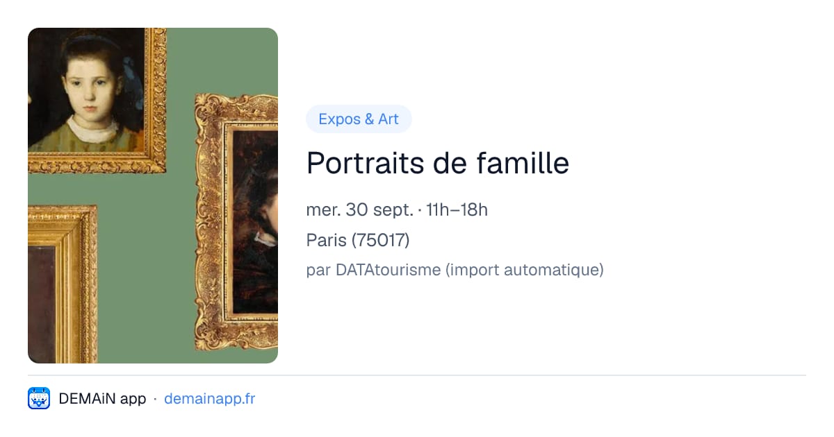 Portraits de famille — Paris