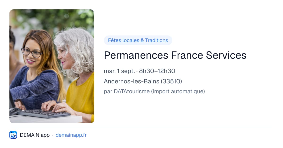 Permanences France Services — Andernos-les-Bains