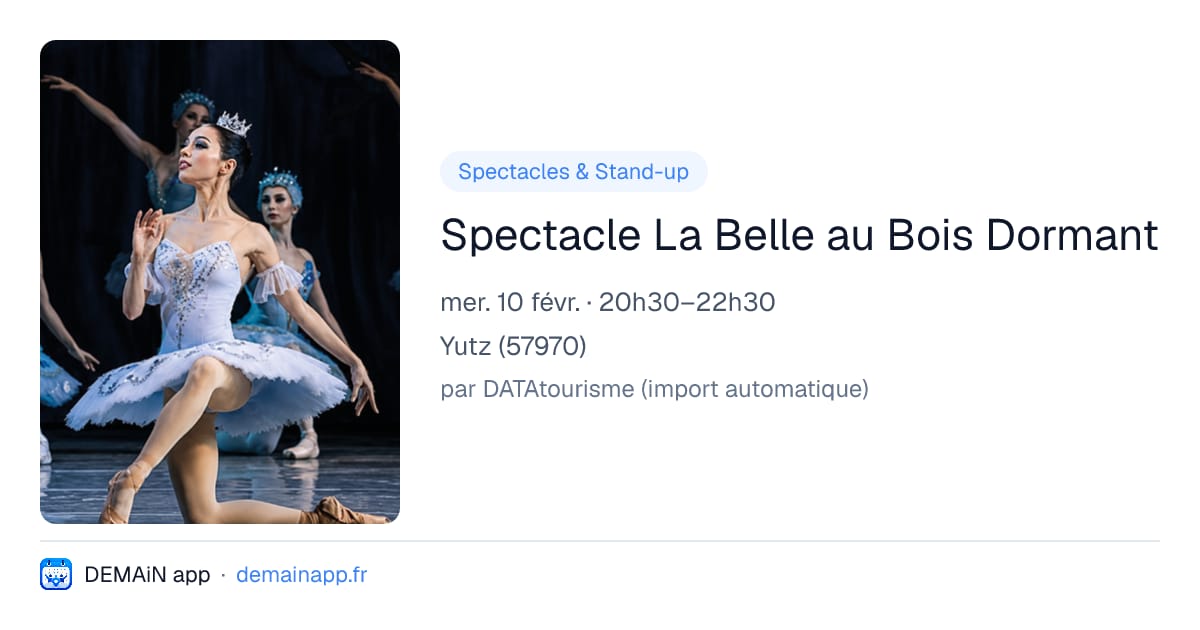 Spectacle La Belle au Bois Dormant — Yutz