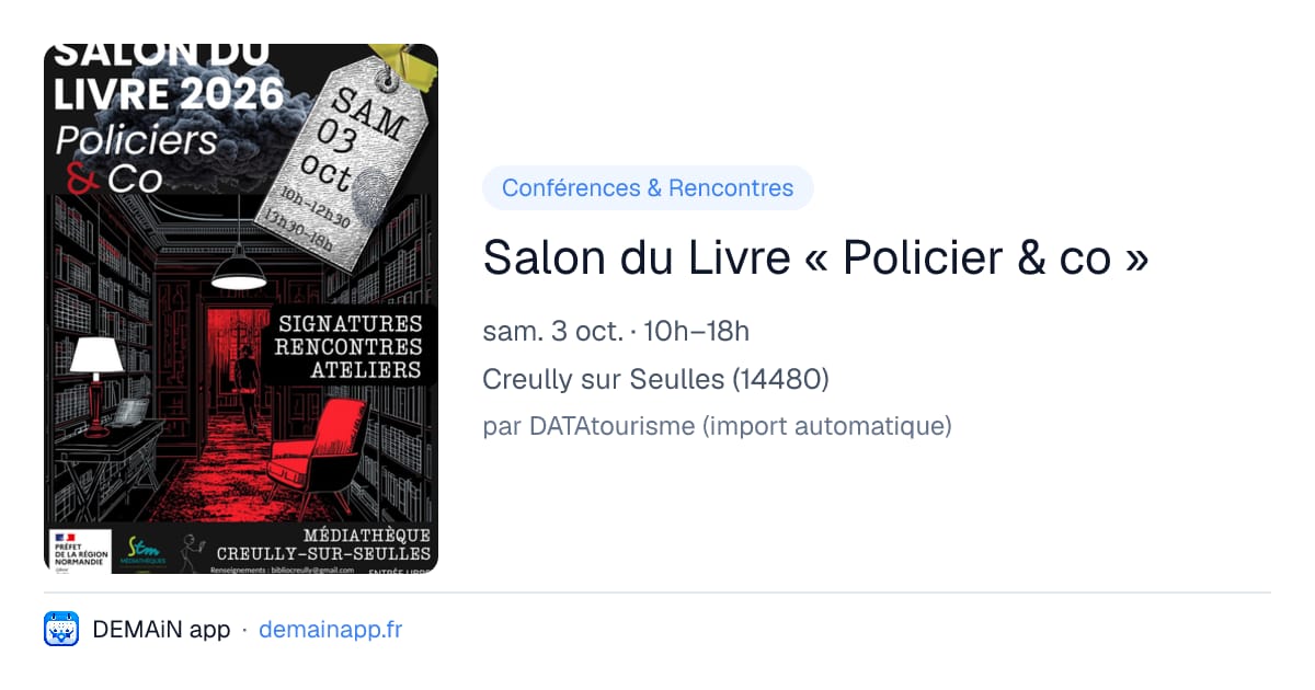 Salon du Livre « Policier & co » — Creully sur Seulles