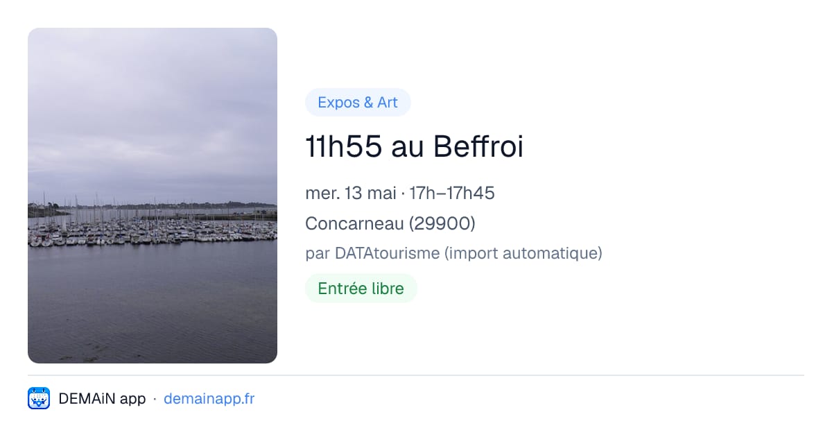 11h55 au Beffroi — Concarneau
