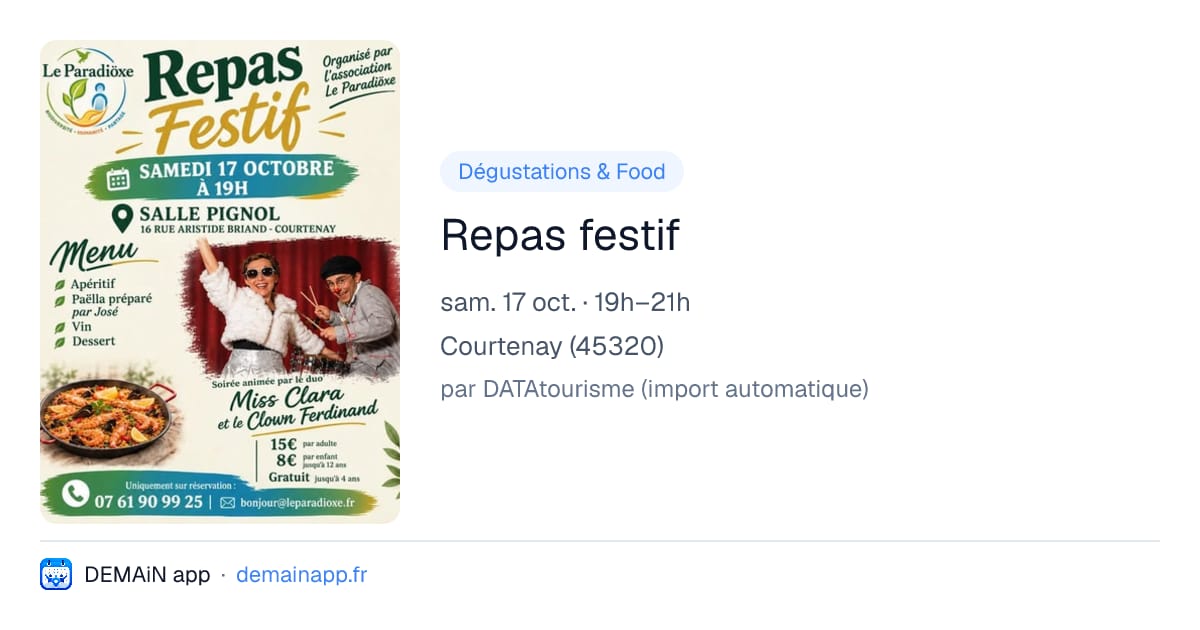 Repas festif — Courtenay