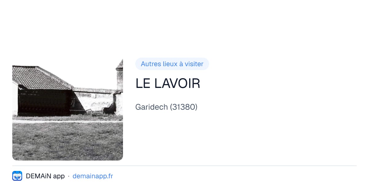 LE LAVOIR — Garidech