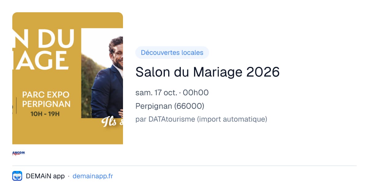 Salon du Mariage 2026 — Perpignan