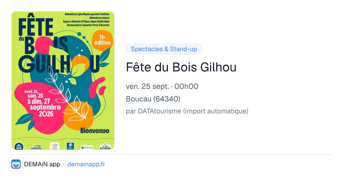 Fête du Bois Gilhou — Boucau