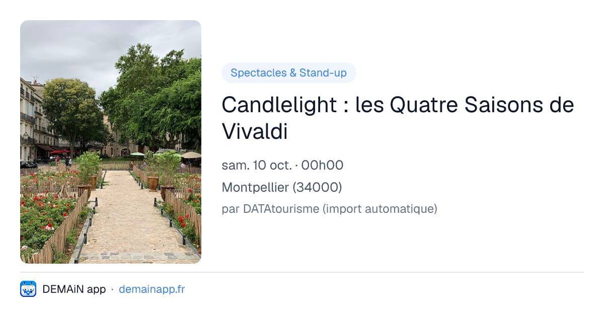 Candlelight : les Quatre Saisons de Vivaldi — Montpellier