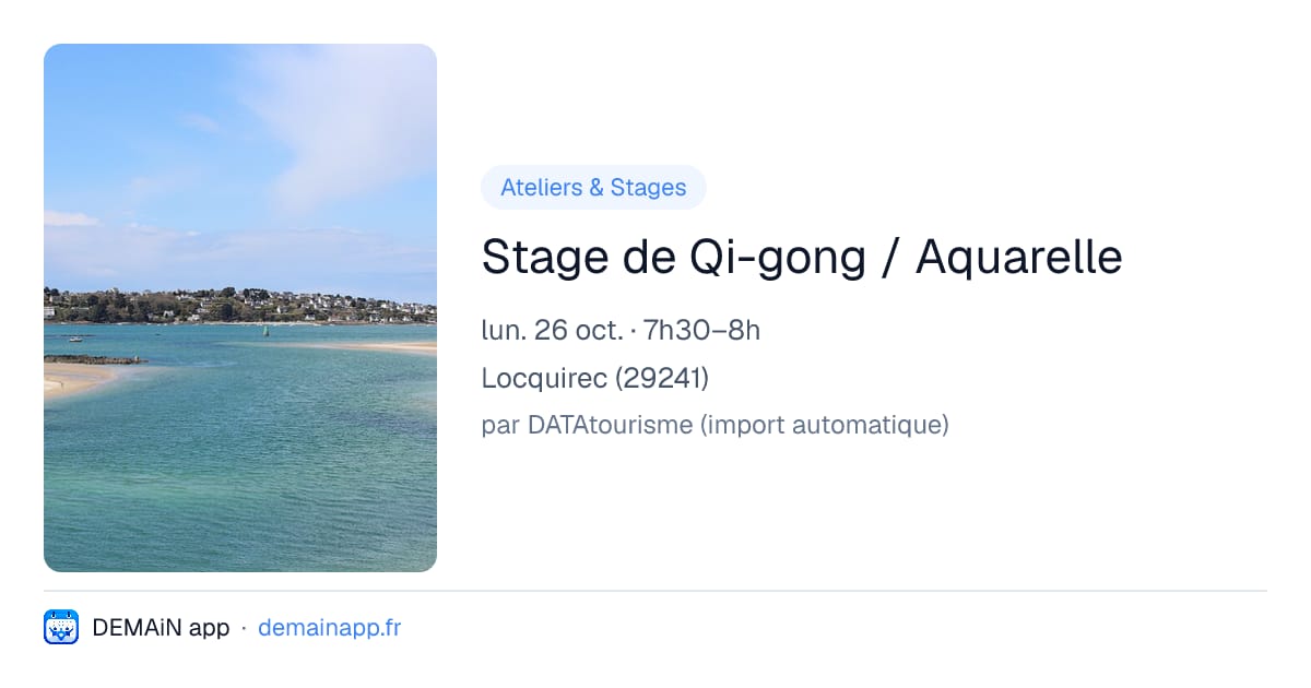 Stage de Qi-gong / Aquarelle — Locquirec