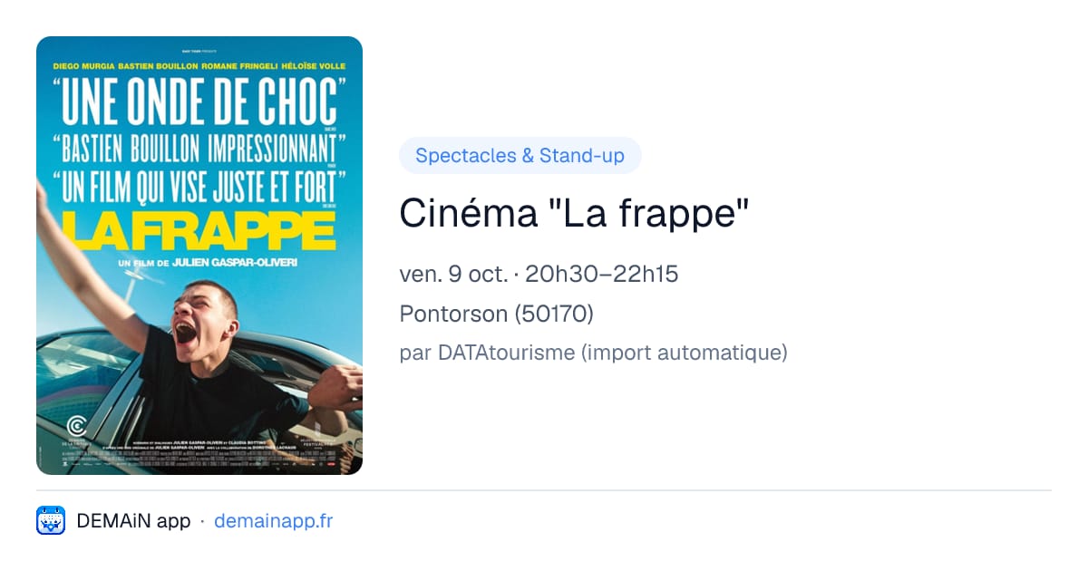 Cinéma "La frappe" — Pontorson