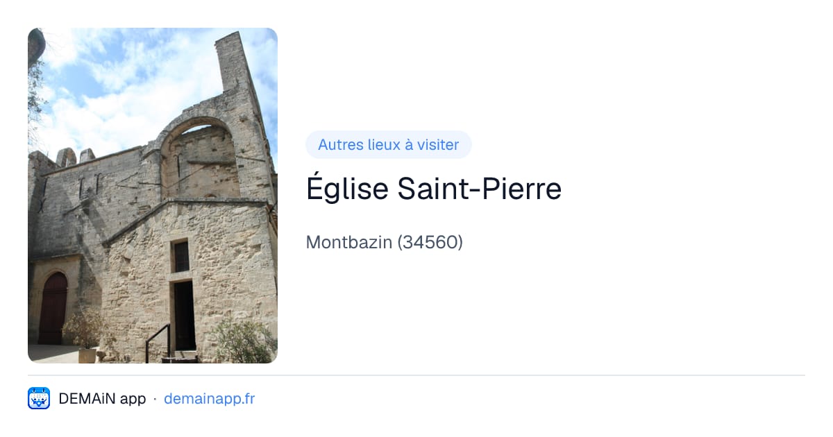 Église Saint-Pierre — Montbazin