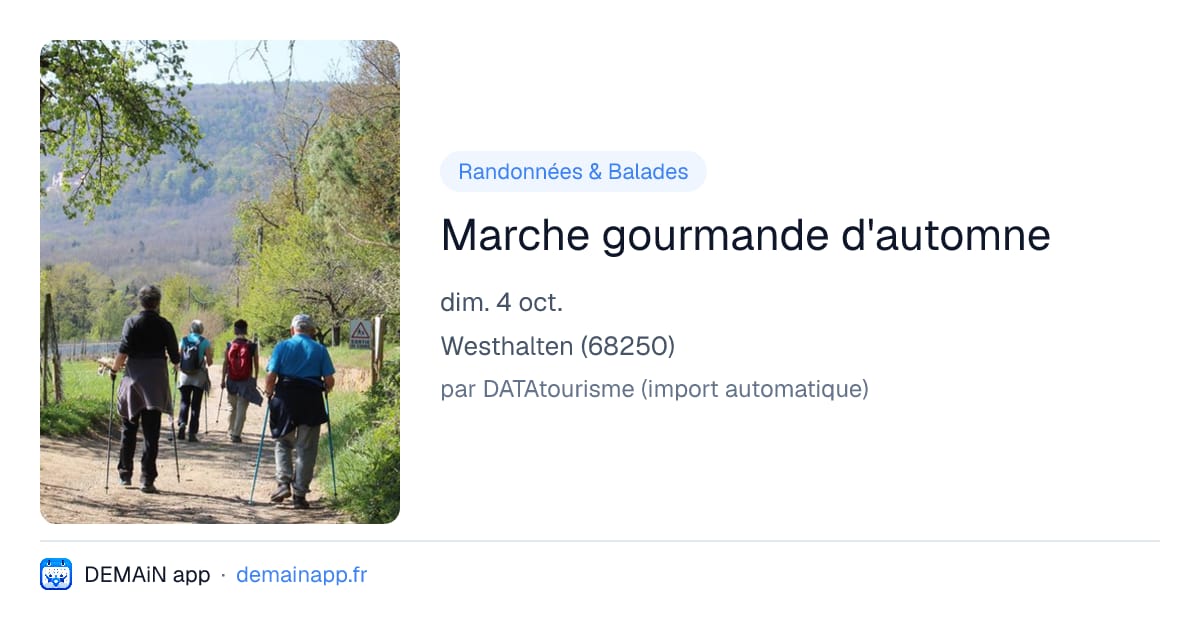 Marche gourmande d'automne — Westhalten