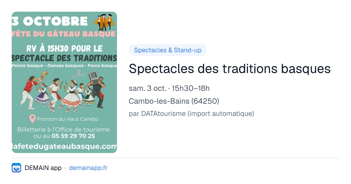 Spectacles des traditions basques — Cambo-les-Bains