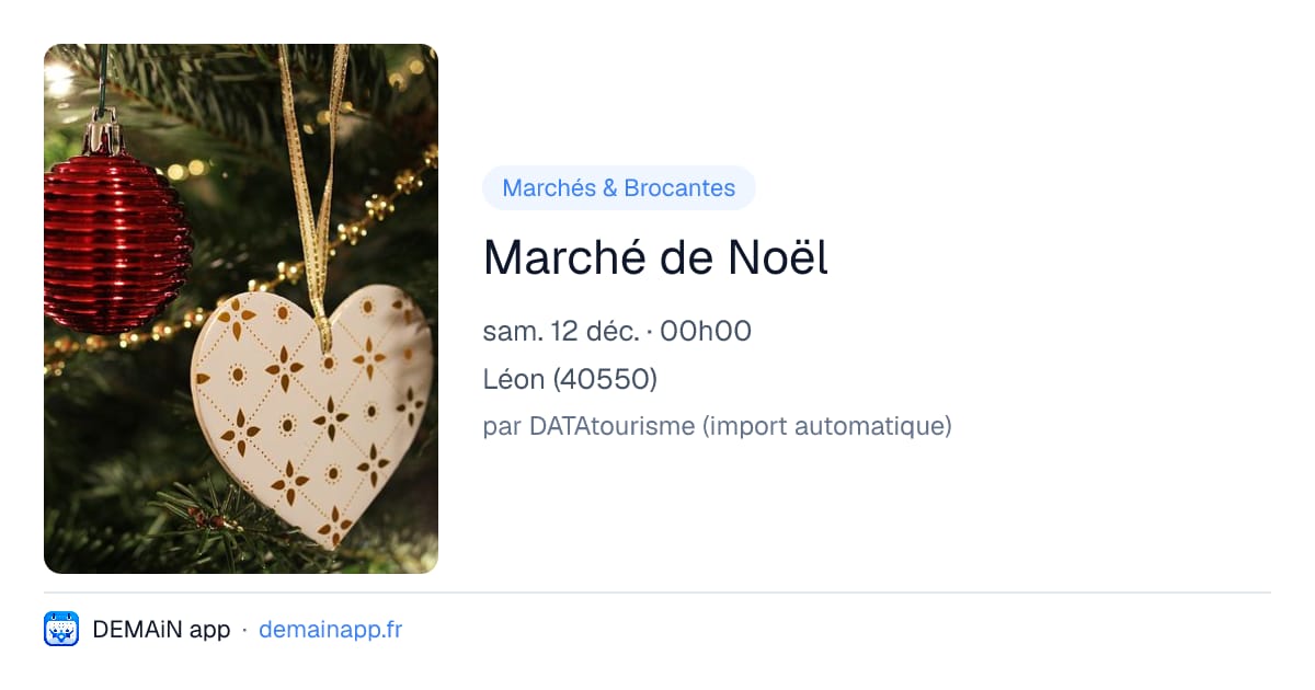 Marché de Noël — Léon