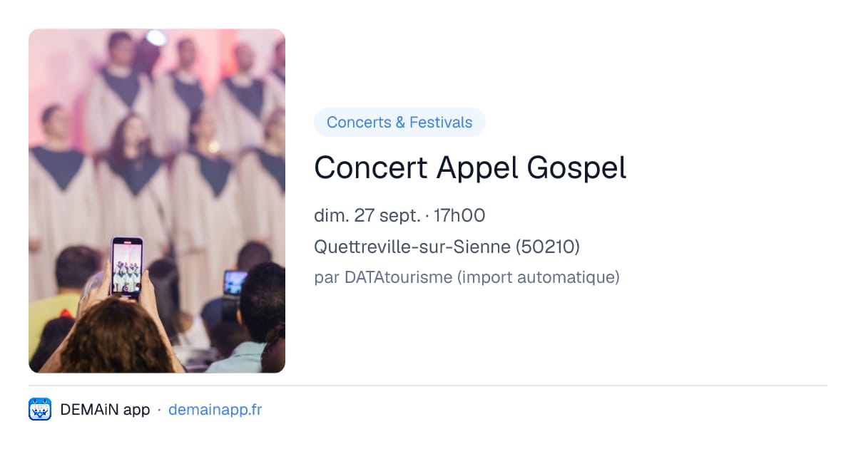 Concert Appel Gospel — Quettreville-sur-Sienne