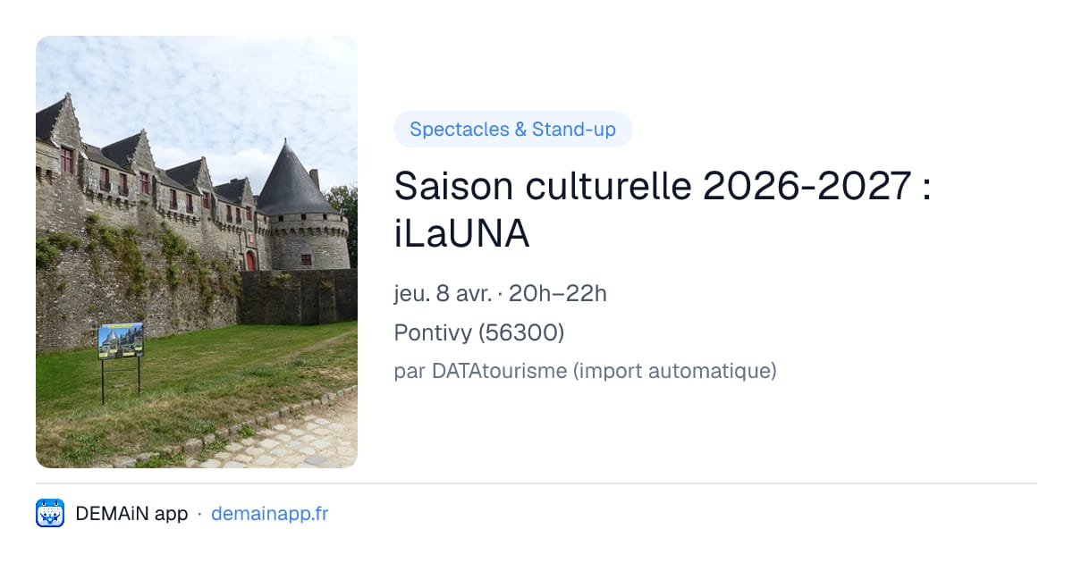Saison culturelle 2026-2027 : iLaUNA — Pontivy