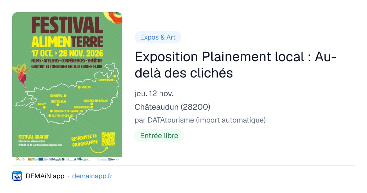 Exposition Plainement local : Au-delà des clichés — Châteaudun