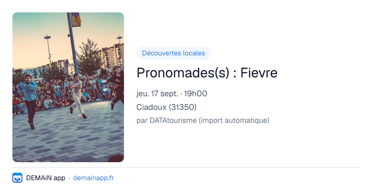 Pronomades(s) : Fievre — Ciadoux