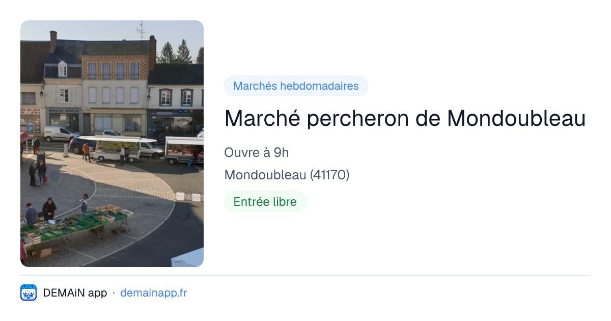Marché percheron de Mondoubleau — Mondoubleau