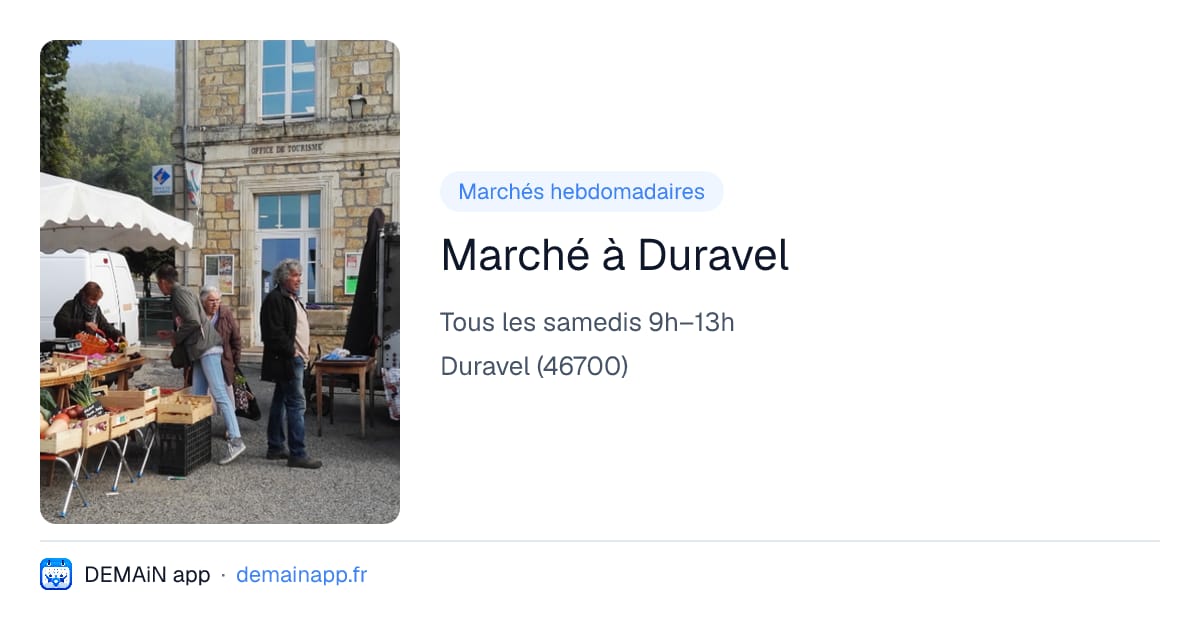 Marché à Duravel — Duravel