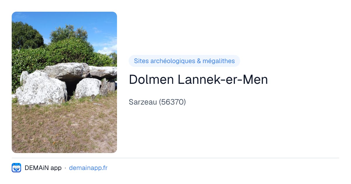 Dolmen Lannek-er-Men — Sarzeau
