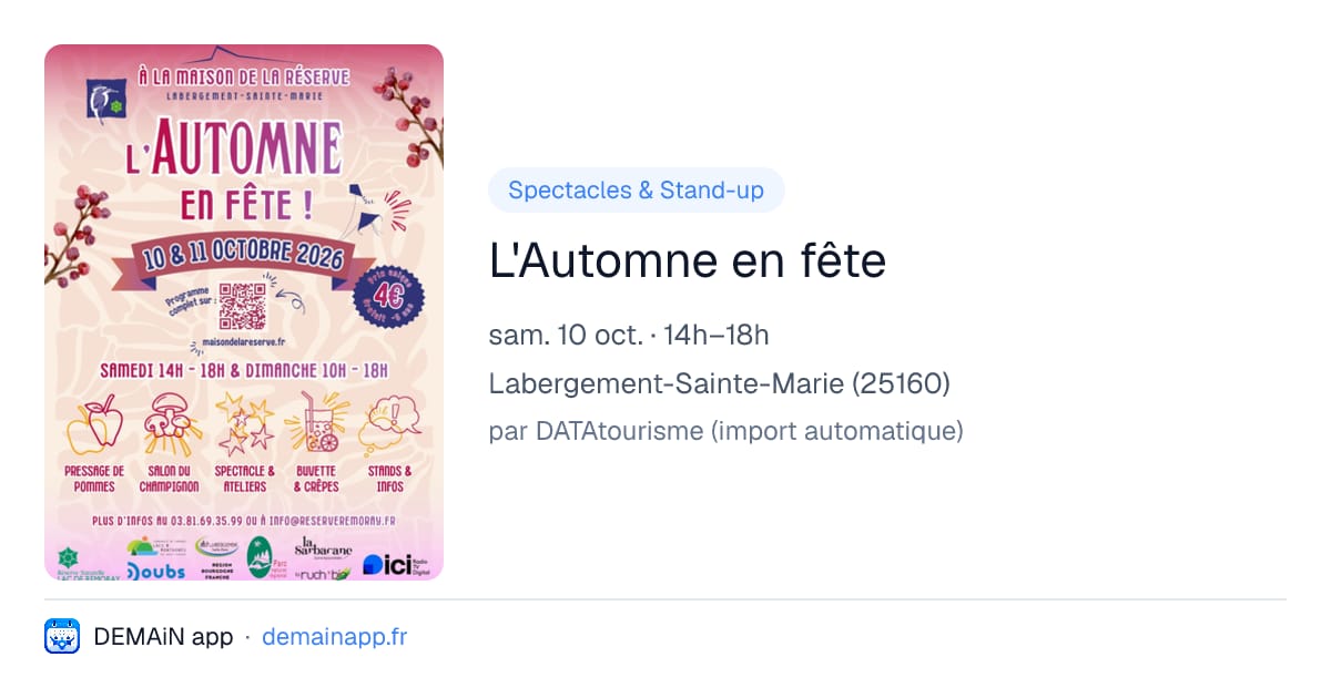 L'Automne en fête — Labergement-Sainte-Marie