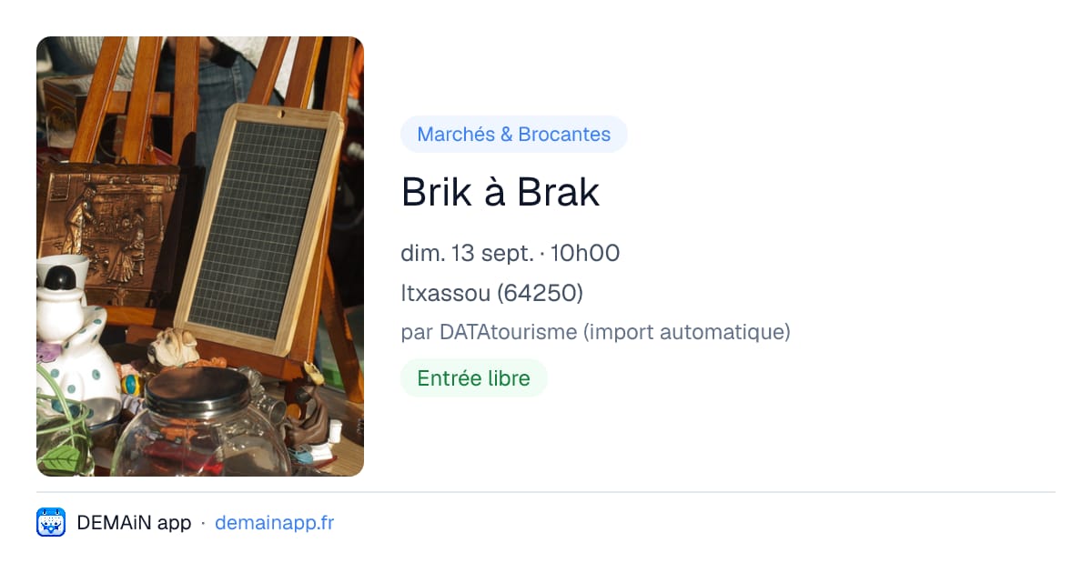 Brik à Brak — Itxassou