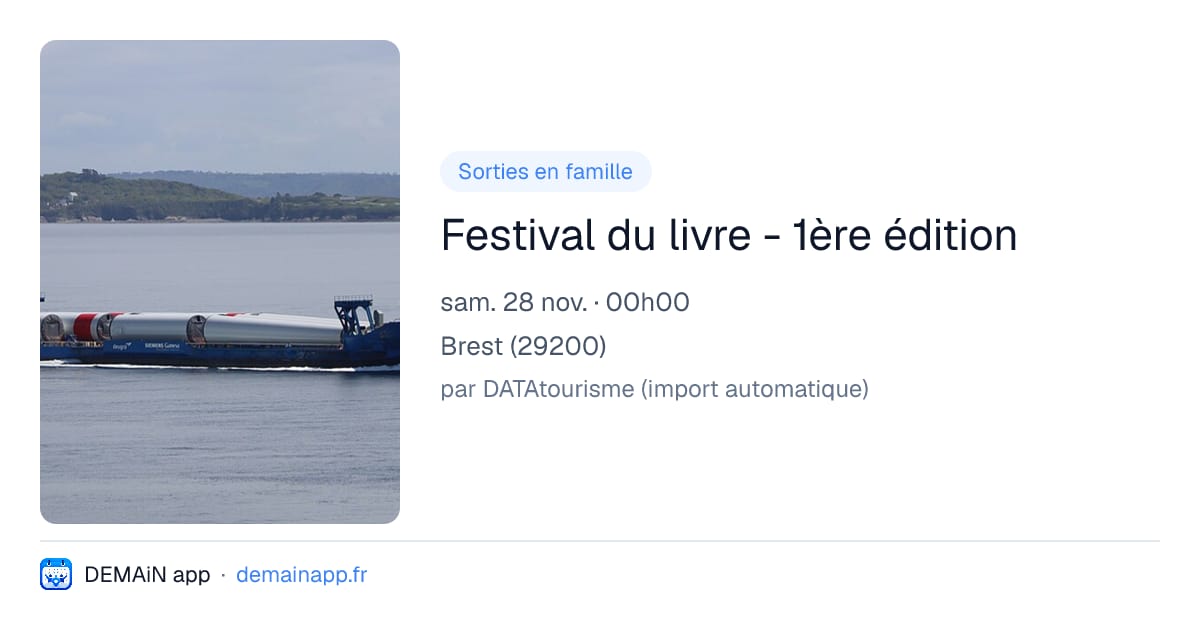 Festival du livre - 1ère édition — Brest
