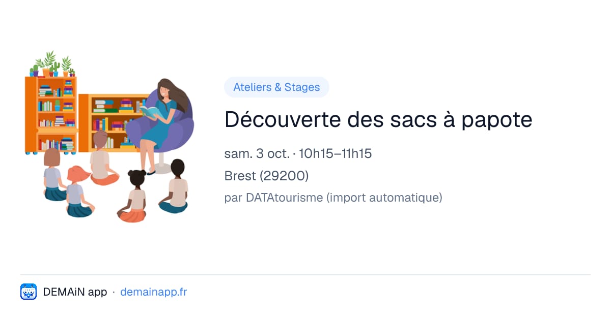 Découverte des sacs à papote — Brest