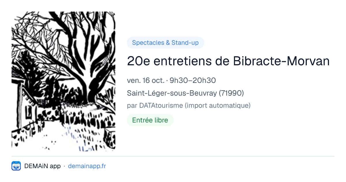 20e entretiens de Bibracte-Morvan — Saint-Léger-sous-Beuvray