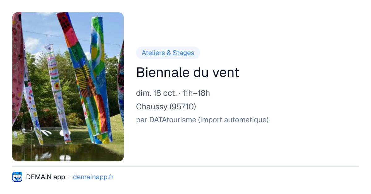 Biennale du vent — Chaussy