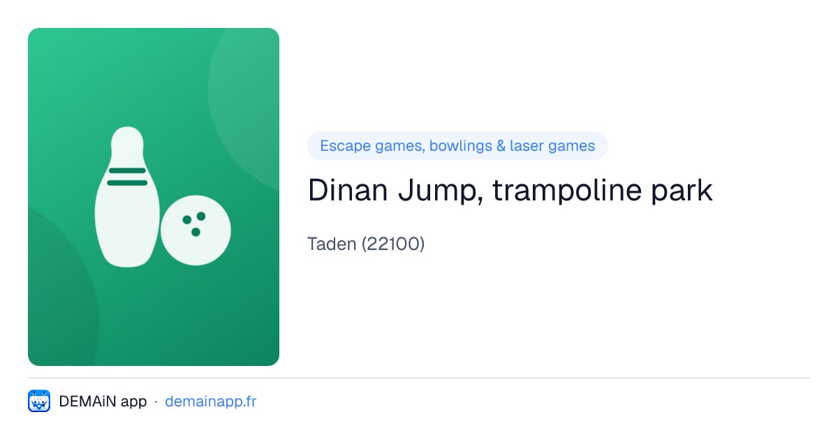 Dinan Jump, trampoline park — Taden