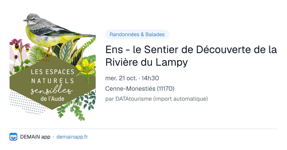 Ens - le Sentier de Découverte de la Rivière du Lampy — Cenne-Monestiés