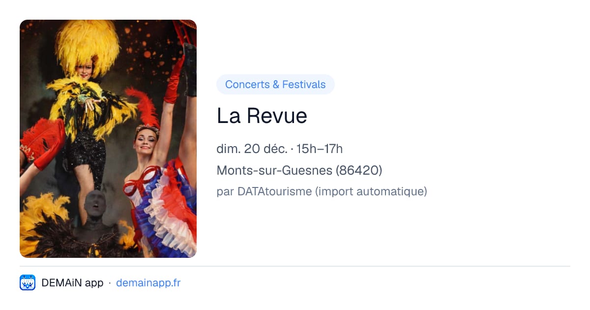 La Revue — Monts-sur-Guesnes
