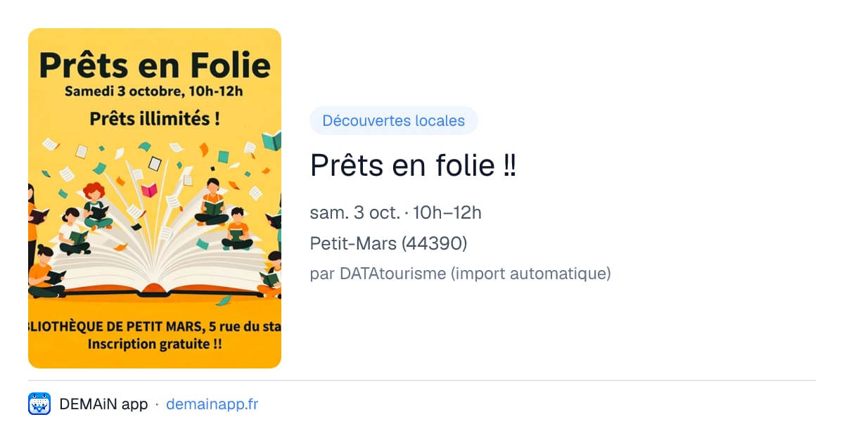 Prêts en folie !! — Petit-Mars