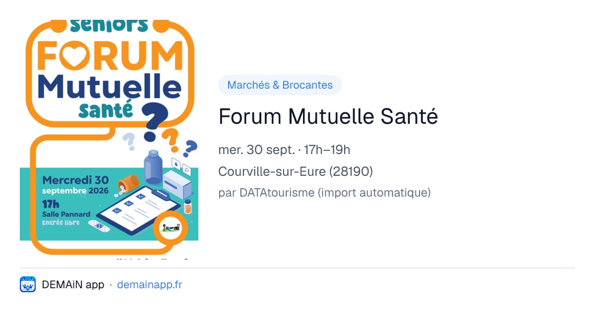 Forum Mutuelle Santé — Courville-sur-Eure