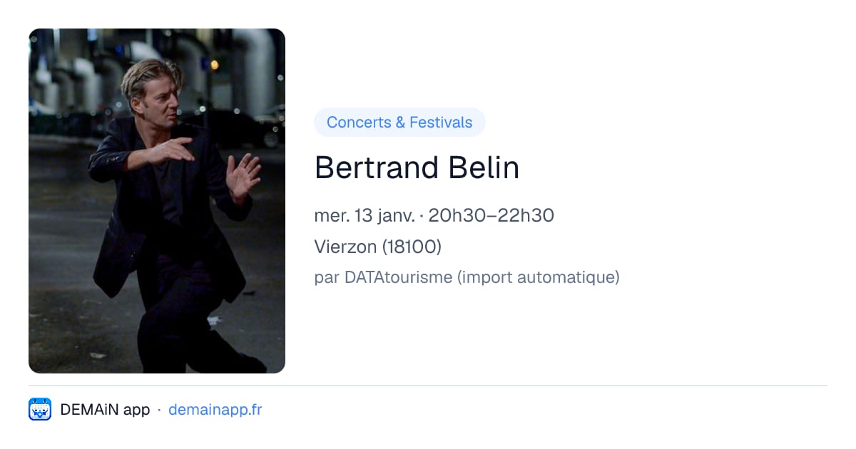 Bertrand Belin — Vierzon