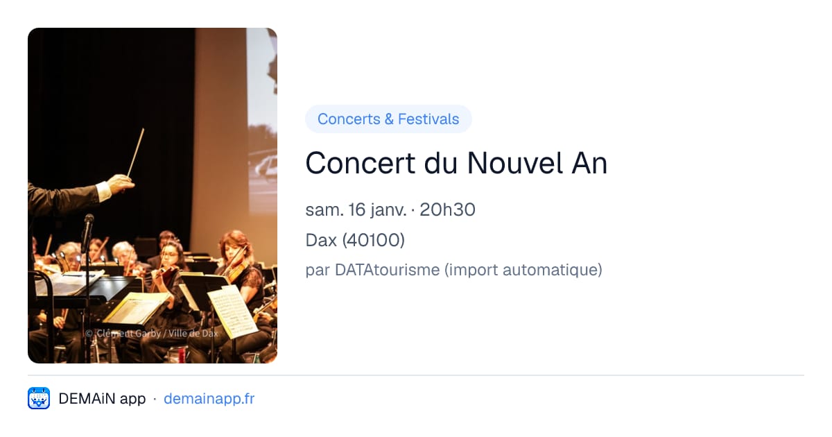 Concert du Nouvel An — Dax