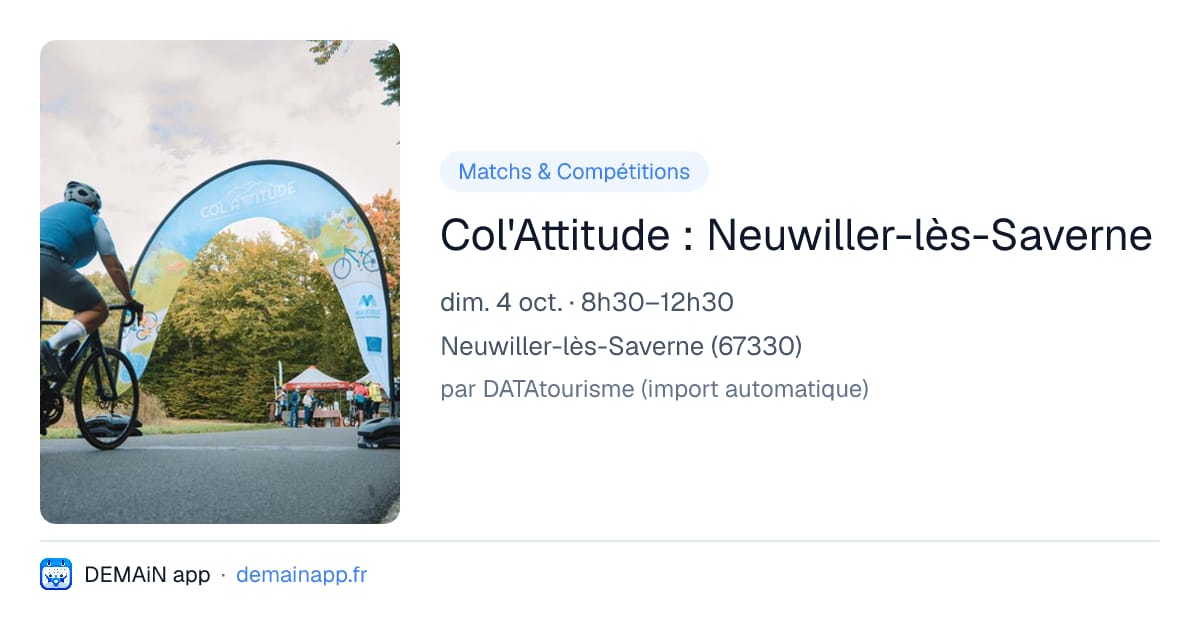 Col'Attitude : Neuwiller-lès-Saverne — Neuwiller-lès-Saverne