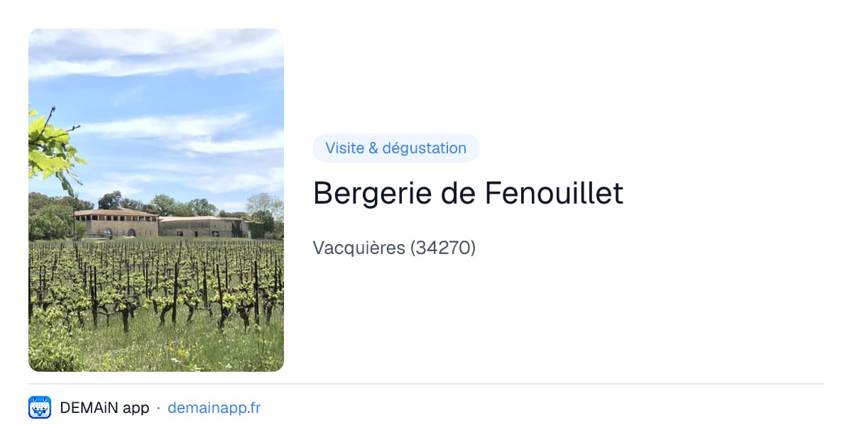 Bergerie de Fenouillet — Vacquières