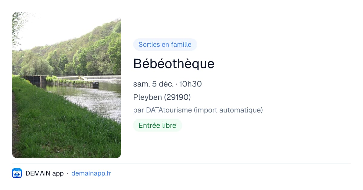 Bébéothèque — Pleyben
