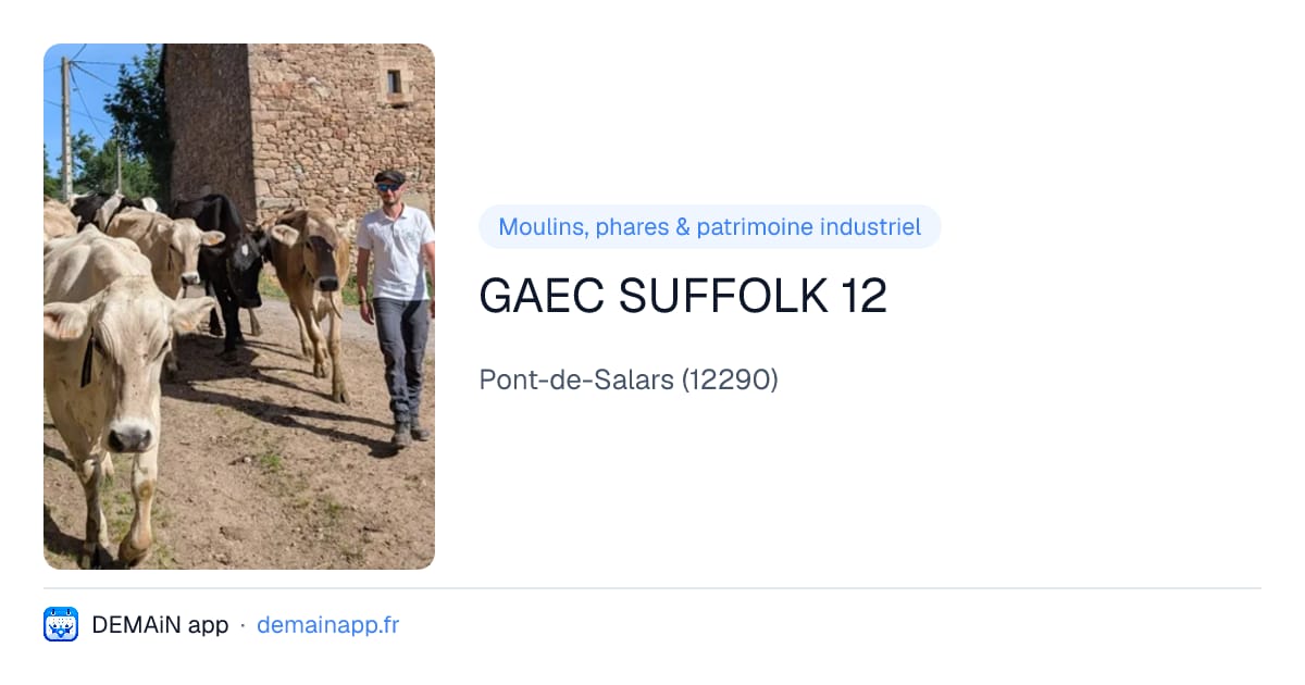 GAEC SUFFOLK 12 — Pont-de-Salars