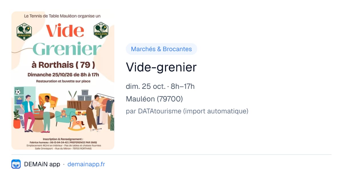 Vide-grenier — Mauléon