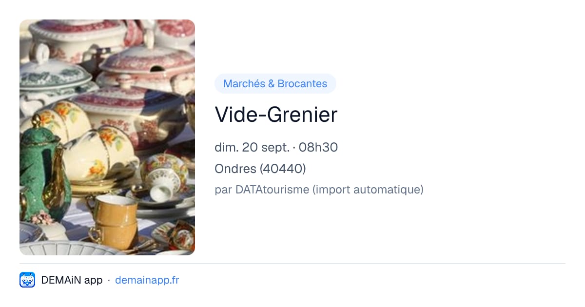 Vide-Grenier — Ondres