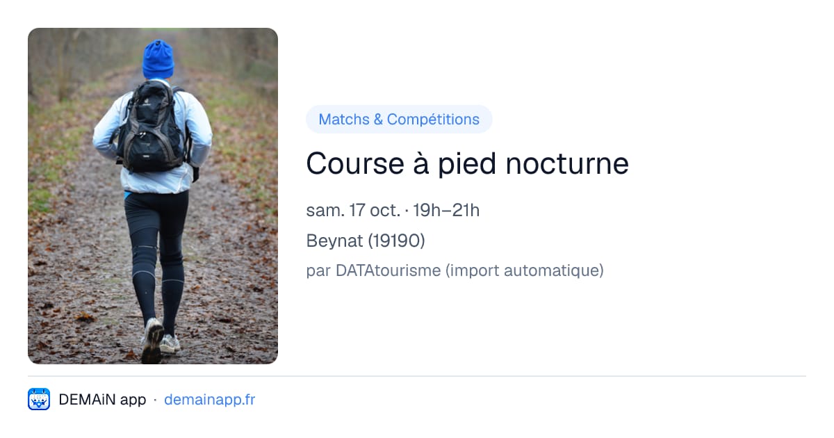 Course à pied nocturne — Beynat