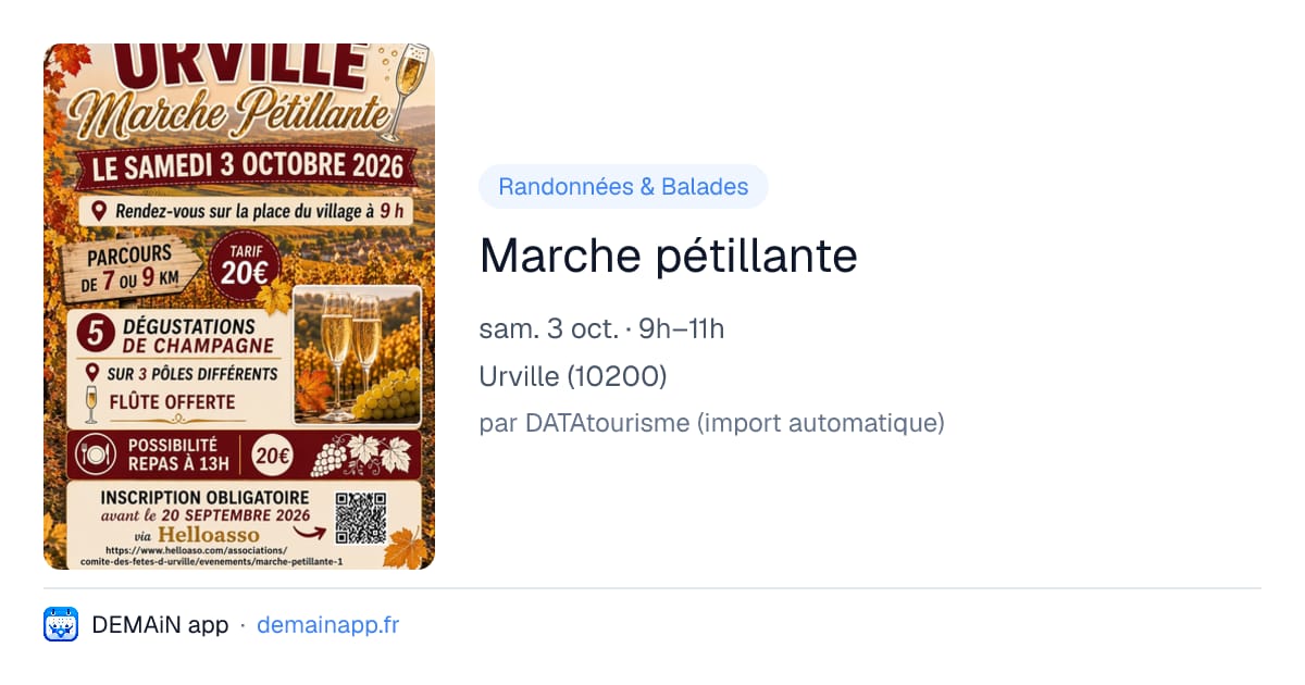 Marche pétillante — Urville