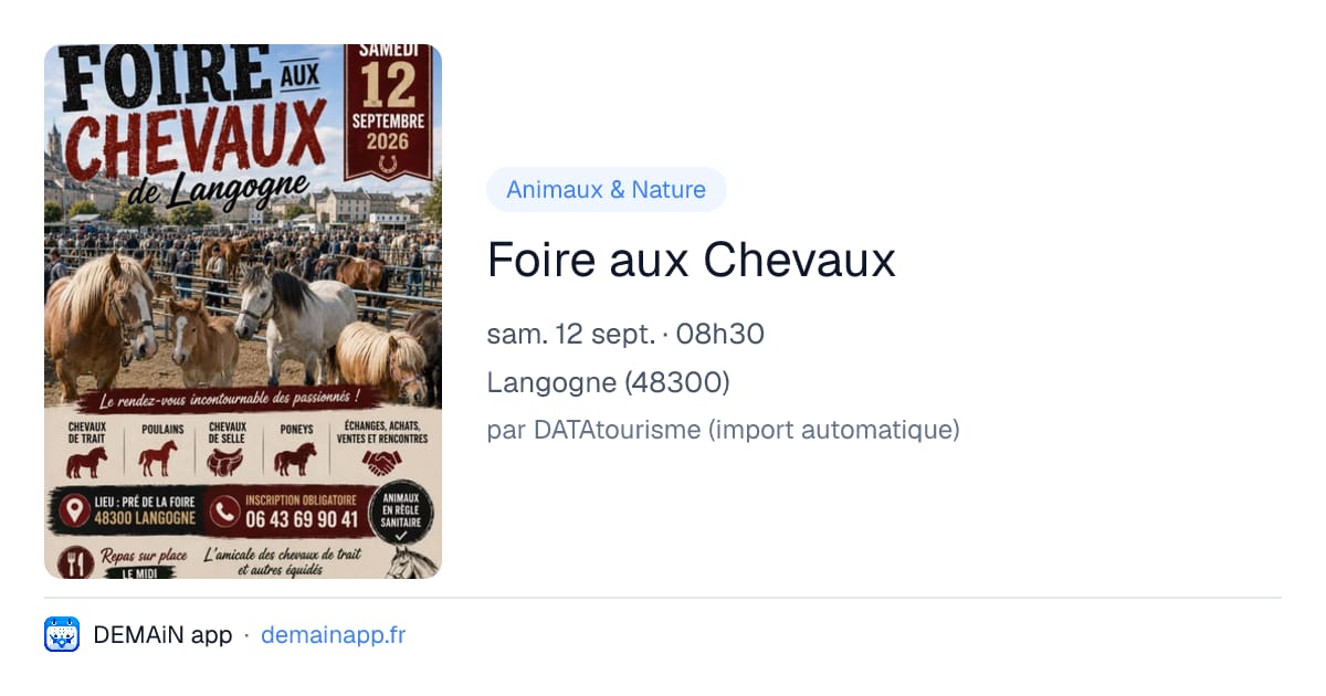 Foire aux Chevaux — Langogne