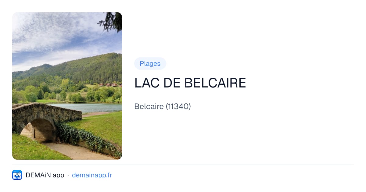 LAC DE BELCAIRE — Belcaire