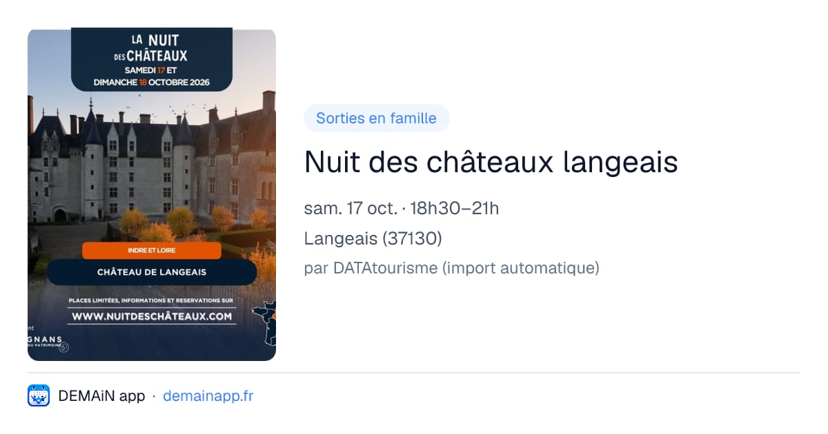 Nuit des châteaux langeais — Langeais
